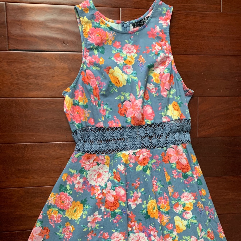 Love Culture Floral Cutout Dress